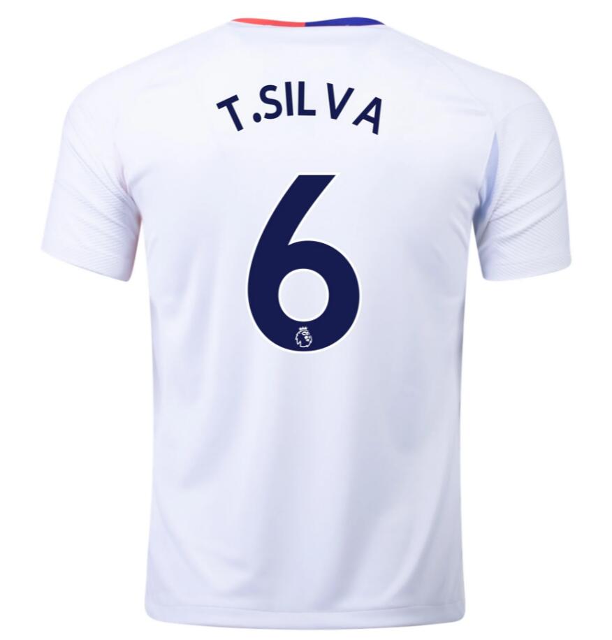 Chelsea Fourth Away Kit Soccer Jersey THIAGO SILVA #6 2020/21